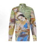 Dior Men Duncan Grant and Charleston Shirt Multicolor Cotton and Silk Poplin