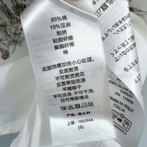 Dior Men T-Shirt White Cotton and Linen Jersey with Multicolor Dior Star Motif