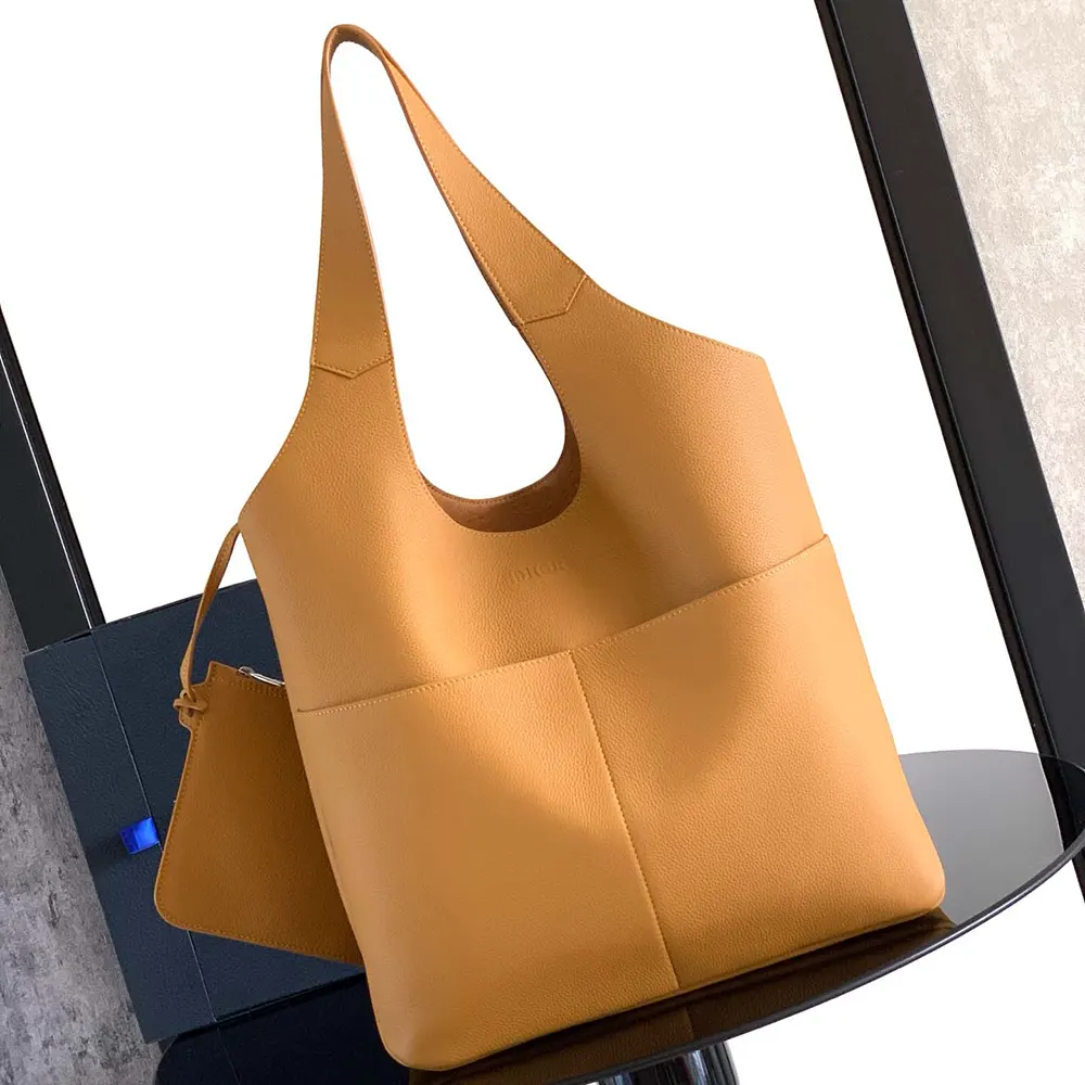 Dior Unisex Privé Tote Bag Brown Dior Icons Calfskin 1LLSH276KEC 2 Dior Unisex Privé Tote Bag Brown Dior Icons Calfskin 1LLSH276KEC