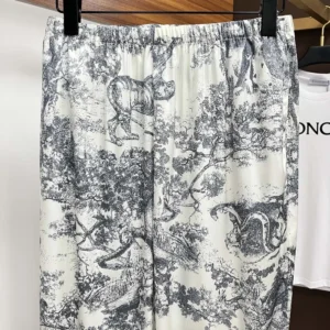 Dior Men Chez Moi Short-Sleeved Silk Pajama Set