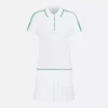 Dior Women Vibe Short Pleated Dress White Cotton Jersey 543R01A4234