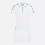 Dior Women Vibe Short Pleated Dress White Cotton Jersey 543R01A4234