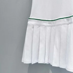 Dior Women Vibe Short Pleated Dress White Cotton Jersey 543R01A4234