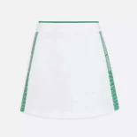 Dior Women Vibe Skort White Cotton Jersey with Pine Green Dior Graphique Motif