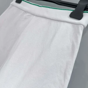 Dior Women Vibe Skort White Cotton Jersey with Pine Green Dior Graphique Motif