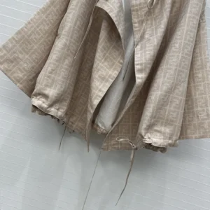 Fendi Women Beige FF Chambray Jacket FLF825ASMFF1SAZ