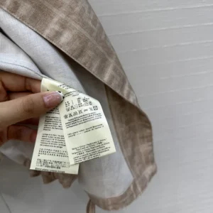 Fendi Women Beige FF Chambray Jacket FLF825ASMFF1SAZ
