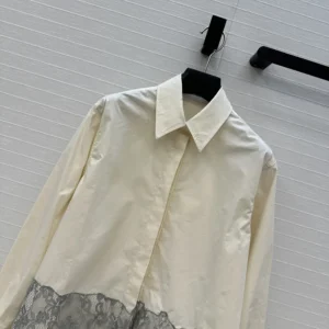 Fendi Women White Cotton Poplin Shirt FS8303AUJQF08QQ