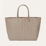Goyard Women Saint Louis GM Bag-Grey/Pink STLEFLGMLTY44CL61P