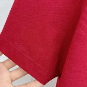 Hermes Men Polo Shirt with Pocket-Red