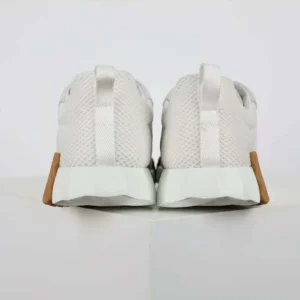Hermes Unisex Bouncing Sneaker in Graphic Mesh and Suede Goatskin-White
