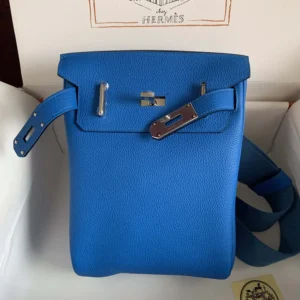 Hermes Unisex Hac A Dos PM Backpack-Blue H083589