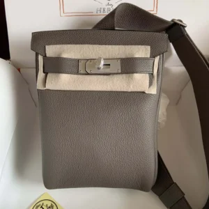 Hermes Unisex Hac A Dos PM Backpack-Gray H083589CK8F