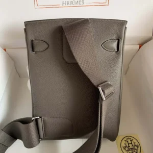 Hermes Unisex Hac A Dos PM Backpack-Gray H083589CK8F