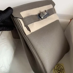 Hermes Unisex Hac A Dos PM Backpack-Gray H083589CK8F