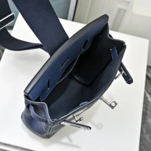 Hermes Unisex Hac A Dos PM Backpack-Navy H083589