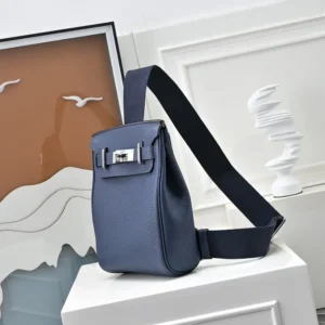 Hermes Unisex Hac A Dos PM Backpack-Navy H083589
