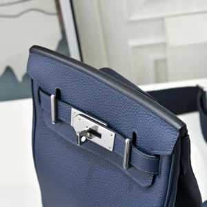 Hermes Unisex Hac A Dos PM Backpack-Navy H083589