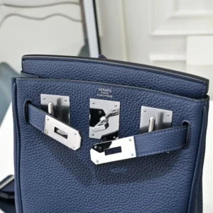 Hermes Unisex Hac A Dos PM Backpack-Navy H083589