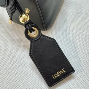 Loewe Unisex Small Featherlight Puzzle Bag in Nappa Lambskin-Black