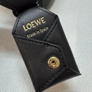 Loewe Unisex Small Featherlight Puzzle Bag in Nappa Lambskin-Black