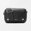 Loewe Unisex Small Pebble Messenger Bag in Supple Grained Calfskin-Black