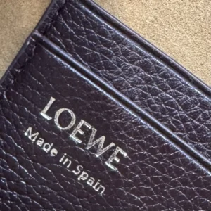 Loewe Unisex Small Pebble Messenger Bag in Supple Grained Calfskin-Burgundy