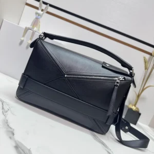 Loewe Unisex Small Puzzle Biker Bag-Black IDA510S21XC7