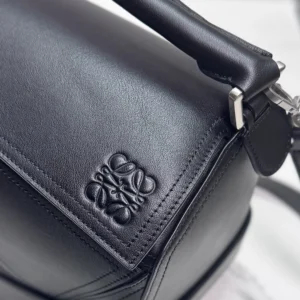Loewe Unisex Small Puzzle Biker Bag-Black IDA510S21XC7