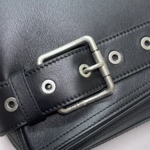 Loewe Unisex Small Puzzle Biker Bag-Black IDA510S21XC7