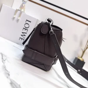 Loewe Unisex Small Puzzle Biker Bag in Shiny Calfskin IDA510S21XC7