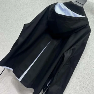Loewe Women Hooded Parka in Cotton-Black IDS359Y02XEI