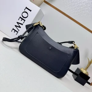 Loewe Women Medium Ola Bag in Smooth Calfskin-Black
