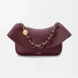 Loewe Women Medium Ola Bag in Smooth Calfskin-Dark Burgundy