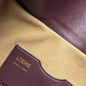 Loewe Women Medium Ola Bag in Smooth Calfskin-Dark Burgundy