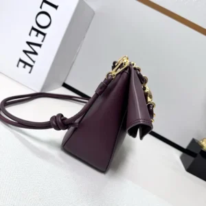 Loewe Women Medium Ola Bag in Smooth Calfskin-Dark Burgundy