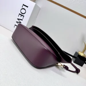 Loewe Women Medium Ola Bag in Smooth Calfskin-Dark Burgundy