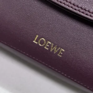Loewe Women Medium Ola Bag in Smooth Calfskin-Dark Burgundy