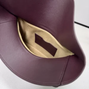 Loewe Women Medium Ola Bag in Smooth Calfskin-Dark Burgundy
