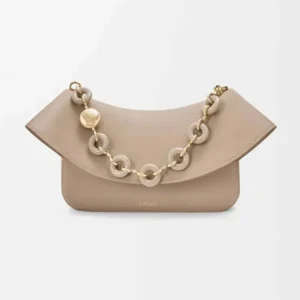 Loewe Women Medium Ola Bag in Smooth Calfskin-Sandy