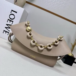 Loewe Women Medium Ola Bag in Smooth Calfskin-Sandy