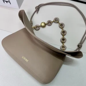 Loewe Women Medium Ola Bag in Smooth Calfskin-Sandy