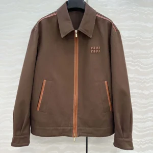 Miu Miu Wome Jacquard Canvas Blouson Jacket ML104217FSF0324