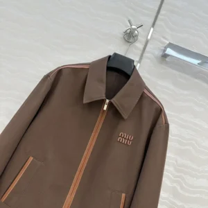 Miu Miu Wome Jacquard Canvas Blouson Jacket ML104217FSF0324