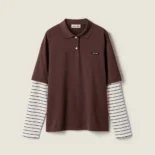 Miu Miu Wome Jersey Polo Shirt MJL07617ORF0RQM