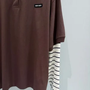 Miu Miu Wome Jersey Polo Shirt MJL07617ORF0RQM