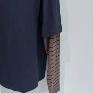 Miu Miu Wome Long-sleeved Jersey T-shirt MJL12817ORF057W