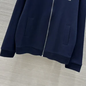 Miu Miu Women Bonded Piqué and Technical Jersey Blouson Jacket