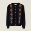 Miu Miu Women Cashmere Cardigan MMF988174BF0008