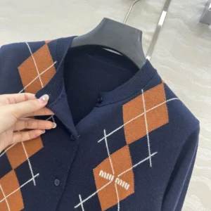 Miu Miu Women Cashmere Cardigan MMF988174BF0008